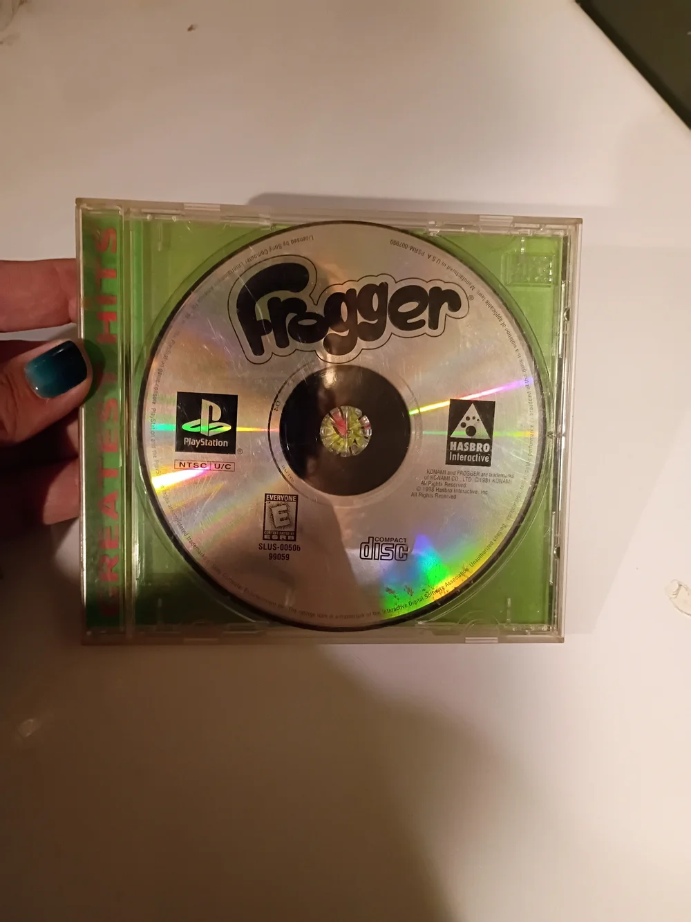 Sony Frogger Classic Disc - Silver & Green